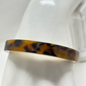 J. Crew, Gold Lucite Tortoise Shell Bangle Bracelet